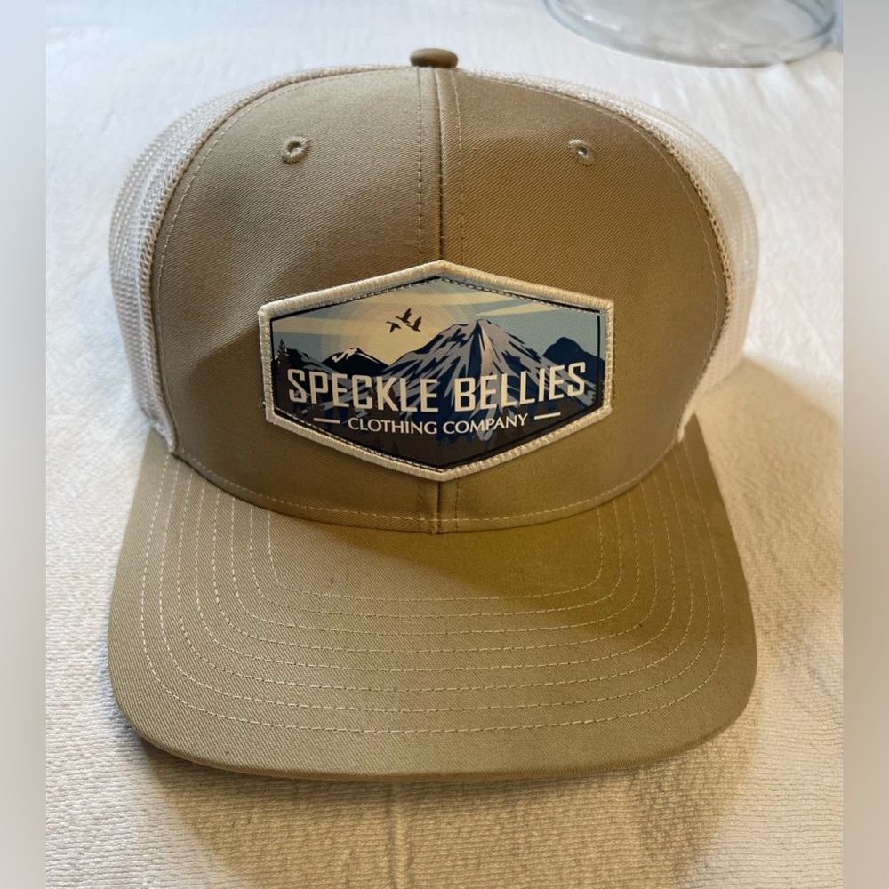 Speckle Bellies Clothing Company Tan SnapBack Mesh Cap